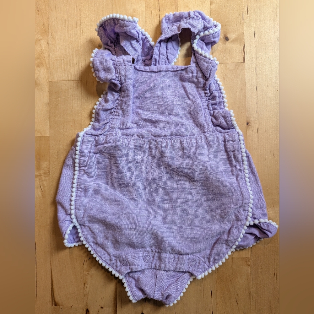 Janie and Jack Lilac Baby Romper